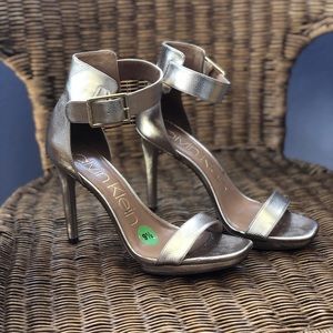Gold Calvin Klein heels